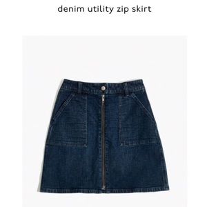 Madewell denim skirt
